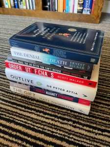 stack of some of my books on reading list